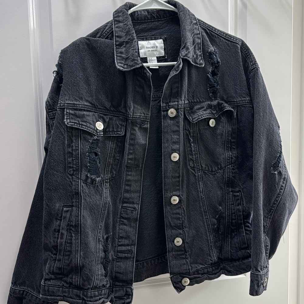 Forever21 black Jean jacket